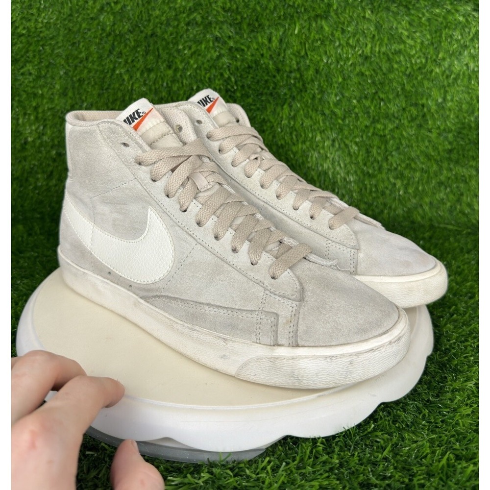 Nike Shoes Womens 8 Blazer Mid Vintage Lace Up Sneakers 917862-005 Grey Suede